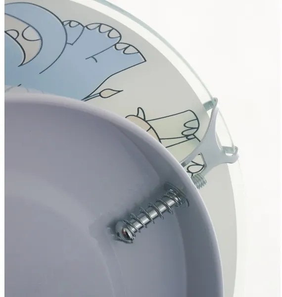 Globo 40607 - Plafoniera per bambini KIDDY 2xE27ILLU/60W/230V