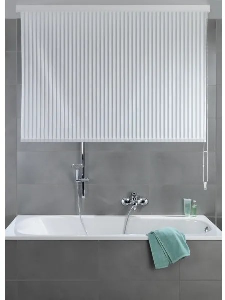 WENKO 23864100 - Tenda a rullo per doccia 132x240 cm bianca