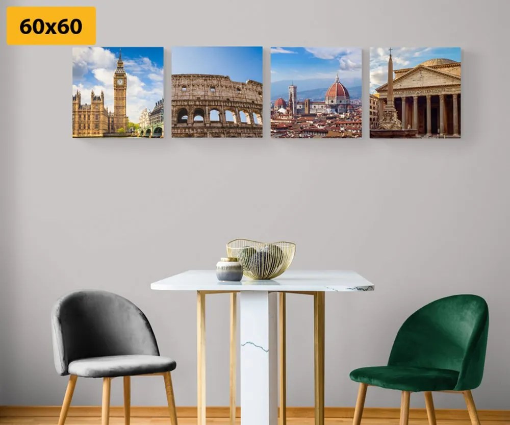 Set di quadri – Città abbaglianti