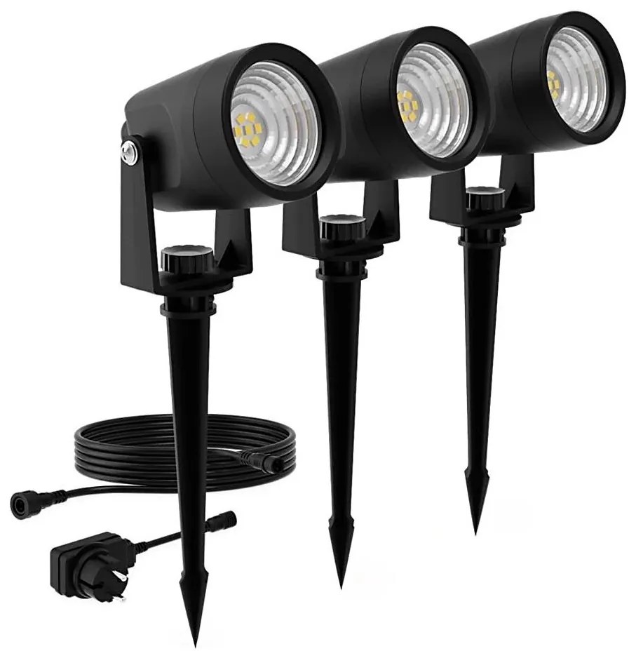 Philips -SET 3x Lampada LED da esterno GARDENLINK REUEL LED/1,5W/230V 2700K IP44
