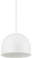 Sospensione Industrial-Minimal Tall Metallo Bianco 1 Luce E27