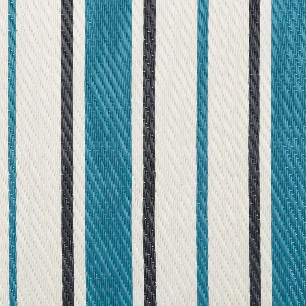 Tappeto per esterni Milos Azzurro polipropilene 180 x 270 cm