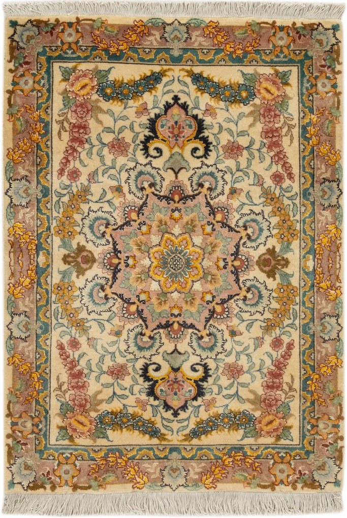 Tabriz Tappeto persiano 90x70 (Iran) Annodato A Mano