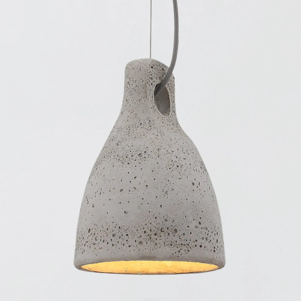Lampada a sospensione Lenna Lindby, dimmerabile, Alluminio / Grigio / Zincato, Soggiorno / Sala da pranzo, calcestruzzo / cemento, Moderno, Lampada a sospensione