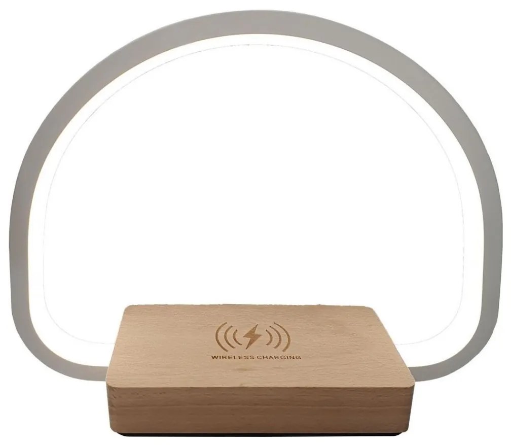 Lampada da tavolo a LED con ricarica wireless LED/10W/5V 3000-7000K