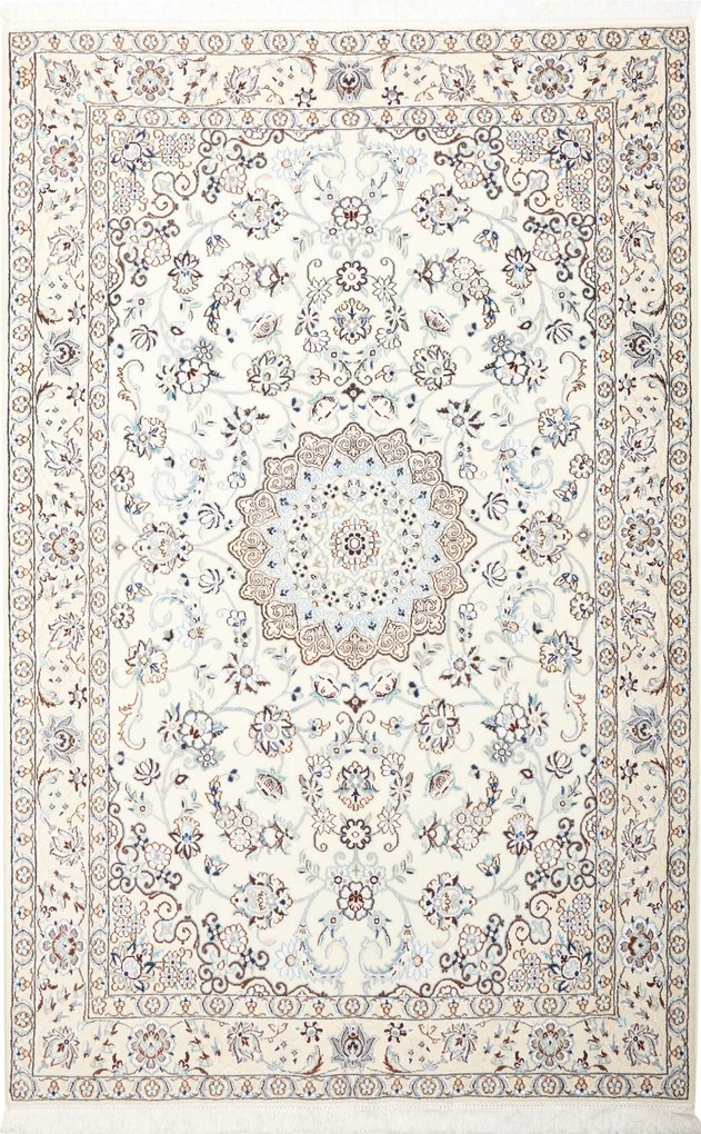 Nain Tappeto persiano 210x140 Beige (Iran) Annodato A Mano