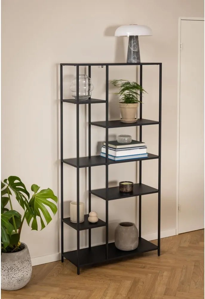 Libreria nera in metallo 80x165 cm Newcastle - Actona