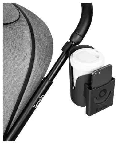 Lionelo - Portabevande per passeggino OVE Black Onyx