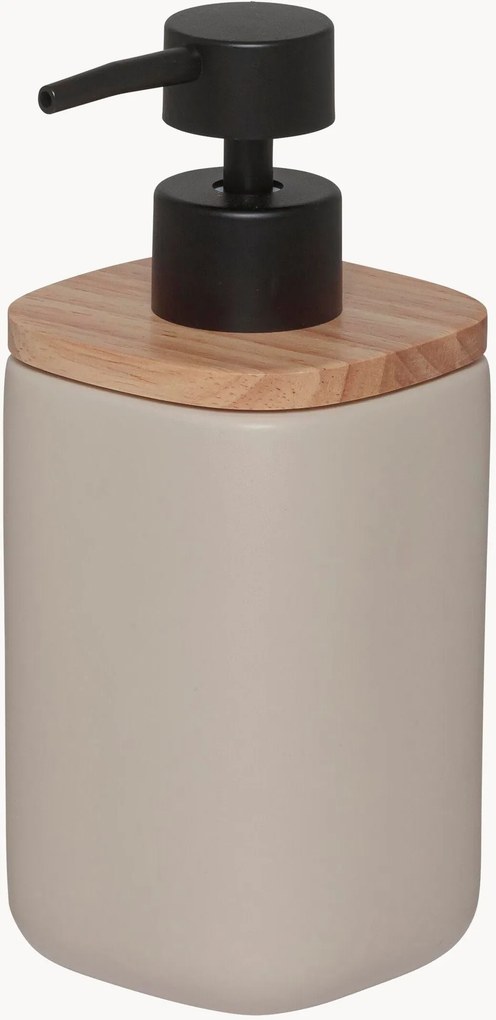 Dispenser sapone con coperchio in legno di acacia Mind