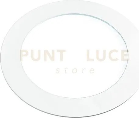 Incasso led slim bianco in alluminio 12w 1260lm 3000k 17x17x1,85 cm.