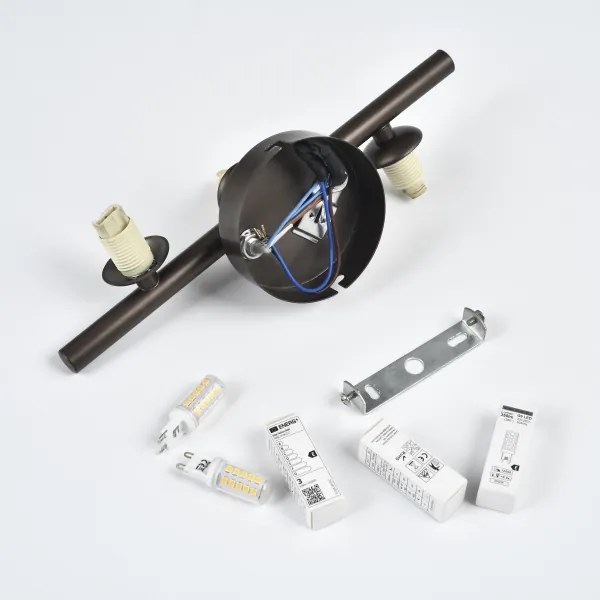 Brilagi - Applique LED MILLA 3xG9/3W/230V marrone/marrone fumé
