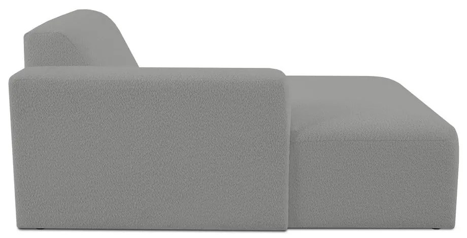 Modulo divano grigio in tessuto bouclé (angolo sinistro) Roxy - Scandic