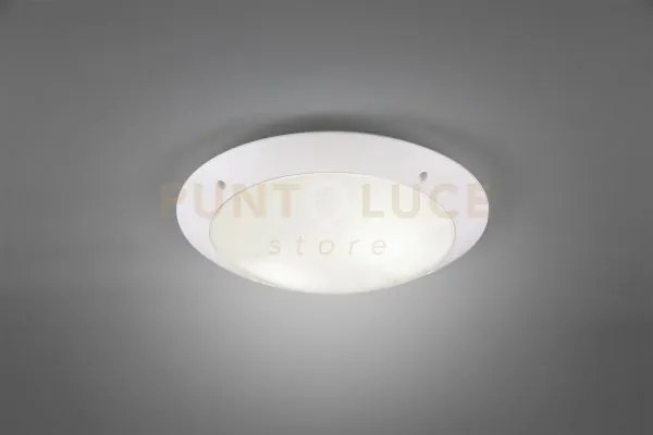 Camaro plafoniera da esterno metacrilato bianca d. 33cm ip54 2 luci...