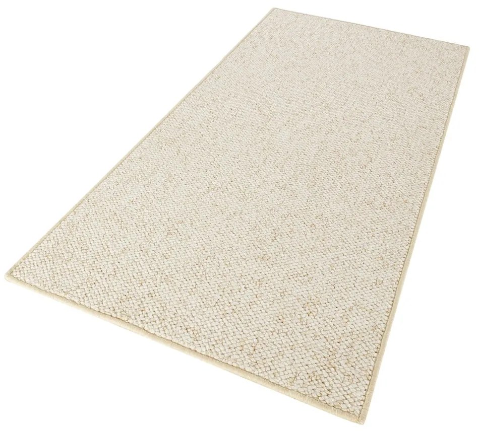 Passatoia color crema 80 x 300 cm Wolly - BT Carpet