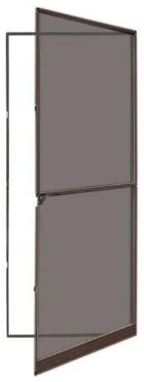 Zanzariera Per Porta A Battente 1 Anta 100x240 Telaio Alluminio Marrone Sangiorgio
