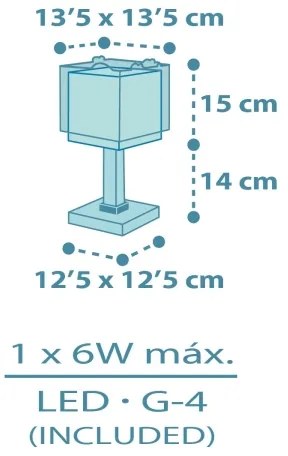 Dalber 63451 - Lampada da comodino LED per bambini BABY DINOS 1xG4/4W/230V multicolore