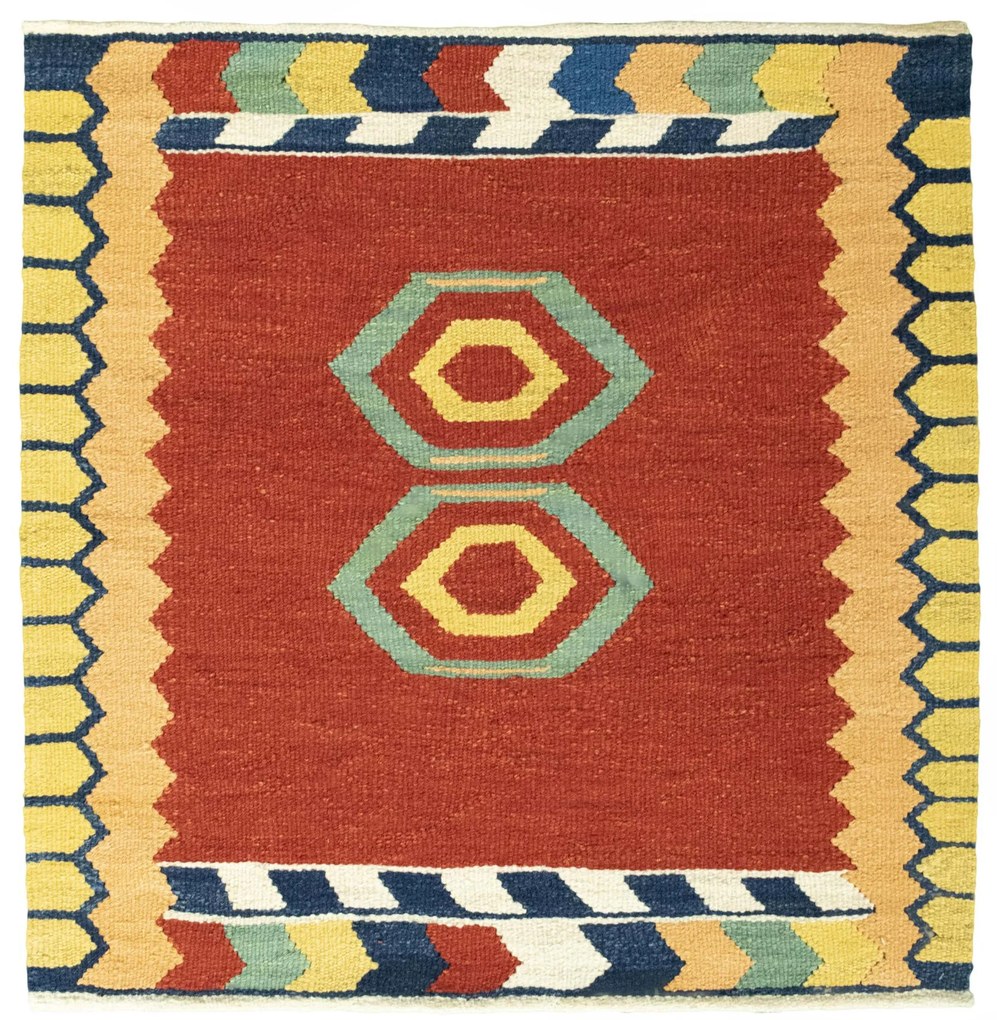 Kilim Tappeto persiano 100x100 (Iran) Tessuto A Mano