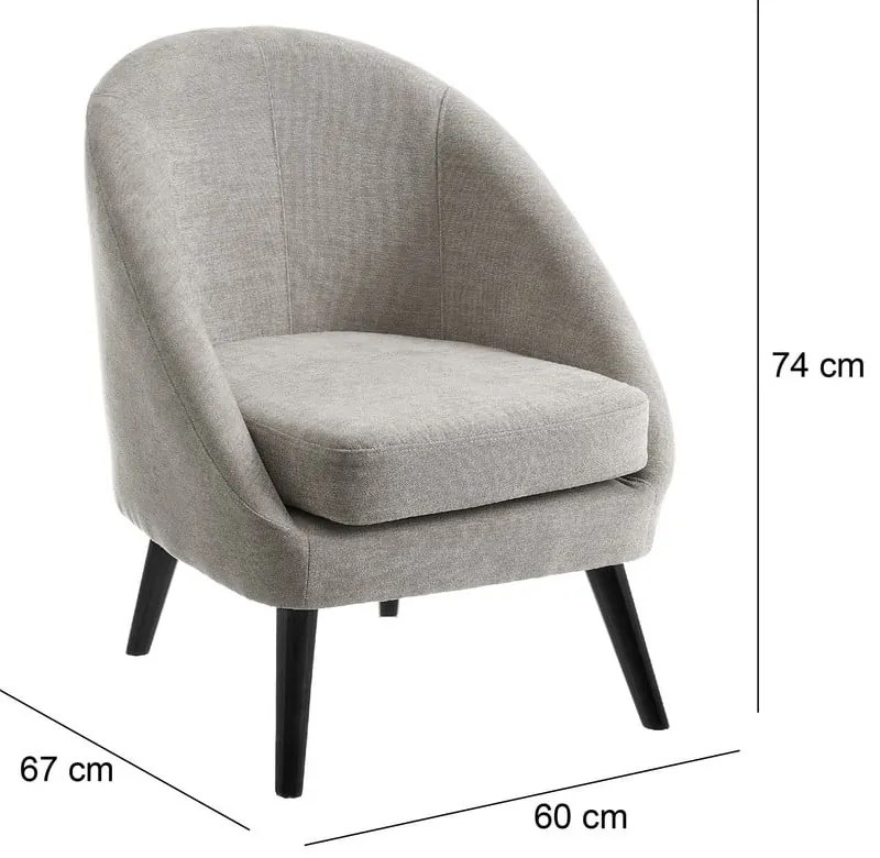 Poltrona in grigio chiaro Cover – Casa Selección