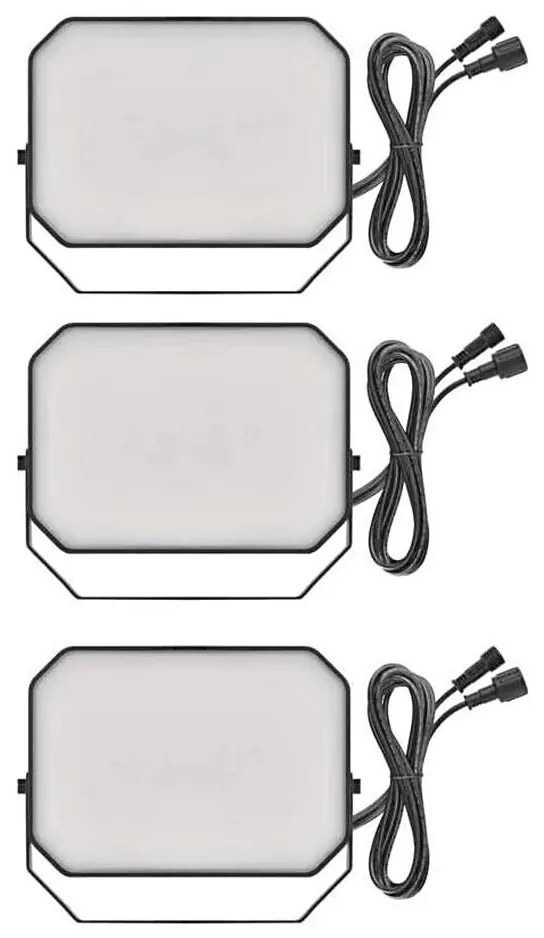SET 3x LED RGBIC Proiettore da esterno dimmerabile LED/14W/230V 3000-6500K IP65 Wi-Fi Tuya