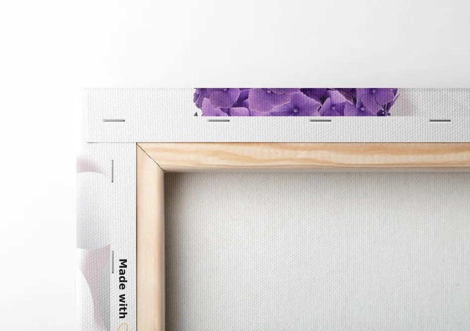 Stampa su tela – Fiori con elementi astratti