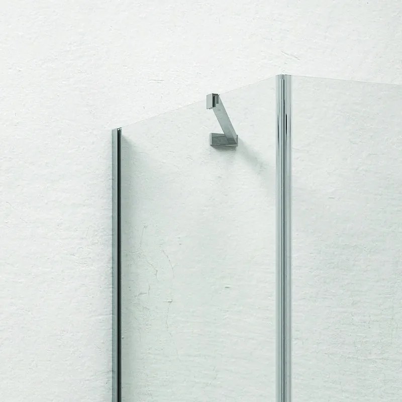 Box doccia 140x70 anta battente vetro anticalcare 8mm altezza 200h KT5000 - KAMALU