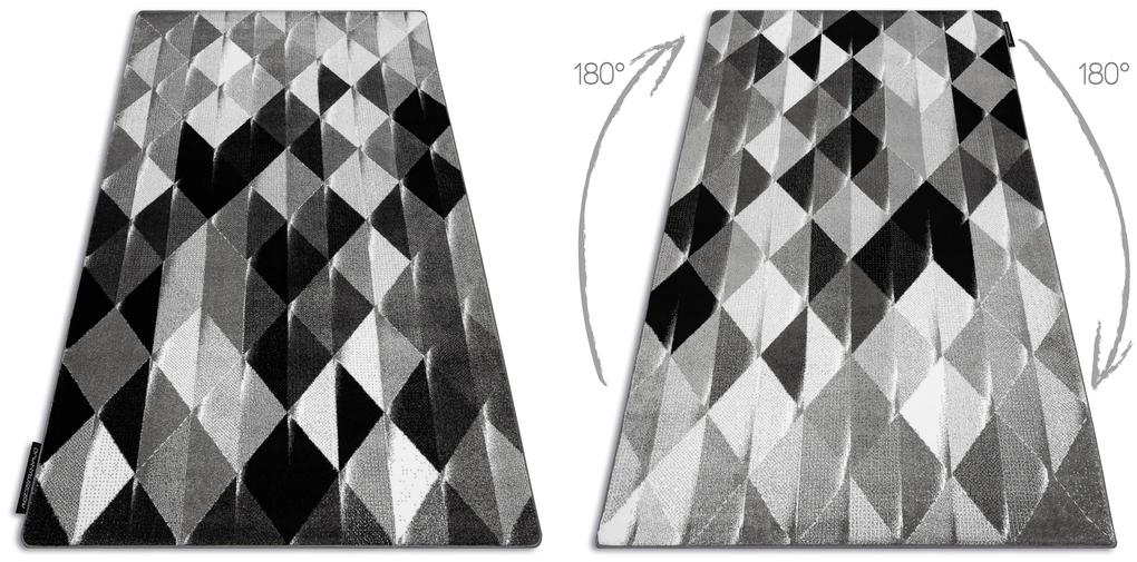 Tappeto INTERO PLATIN 3D triangoli grigio