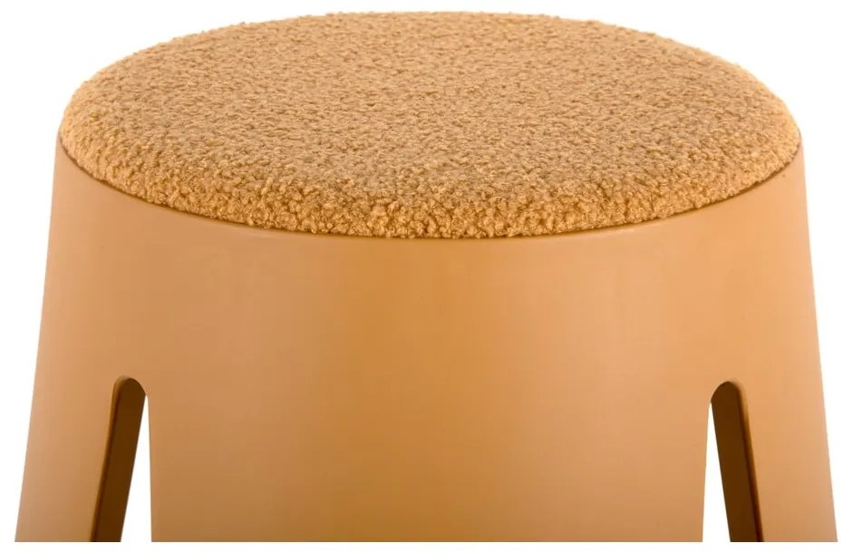 Sgabello in plastica giallo ocra Savor - Leitmotiv