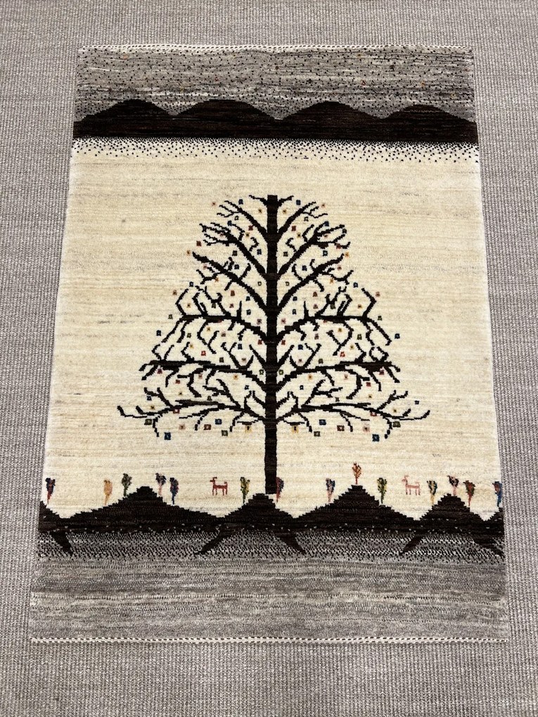 Loribaft Tappeto 120 x 90 Beige (Iran) Annodato A Mano