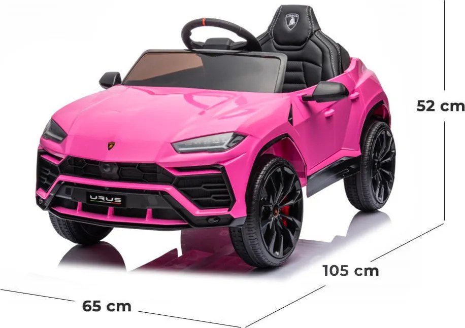 Macchina Elettrica per Bambini 12V con Licenza Lamborghini Urus Rosa...