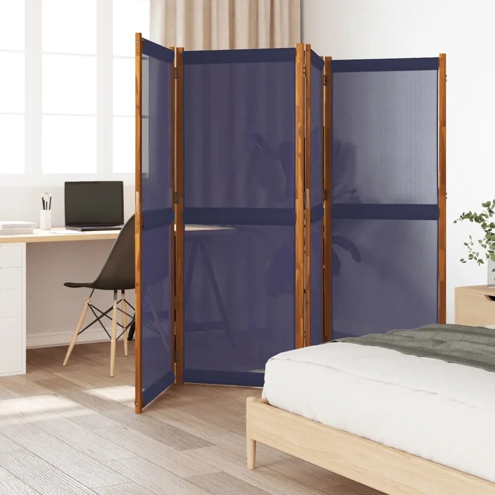 Divisorio A 4 Pannelli Blu Scuro 280x180 Cm /