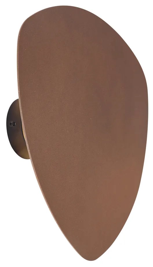 Lampada da parete di design bronzo organico 32cm 2 luci - Pulley