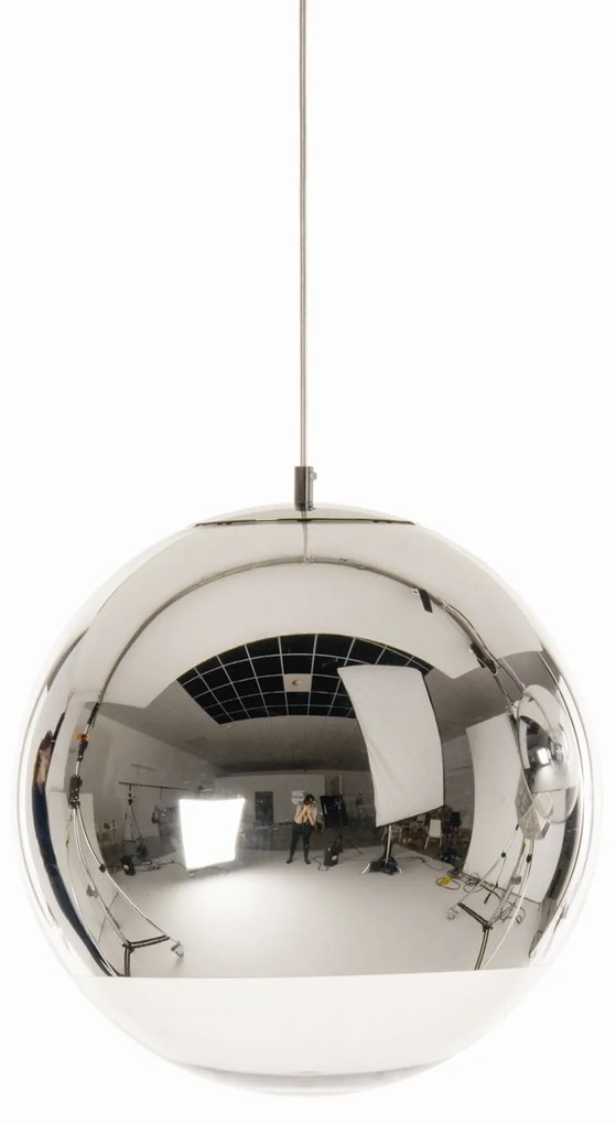 Tom Dixon - Specchio Ball 50 Lampada LED a Sospensione Cromato Tom Dixon