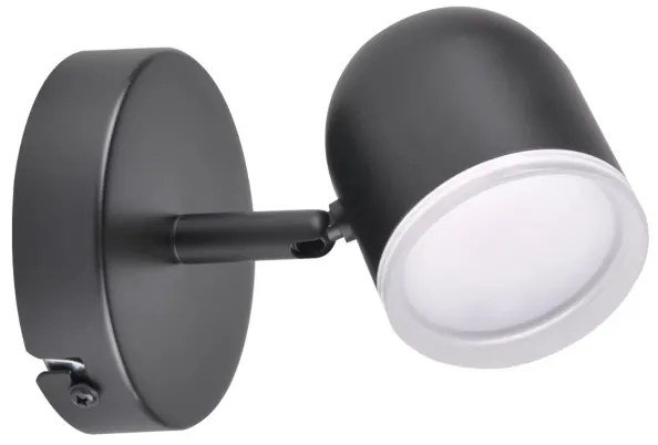 Faretto LED da parete RAWI LED/4,2W/230V nero