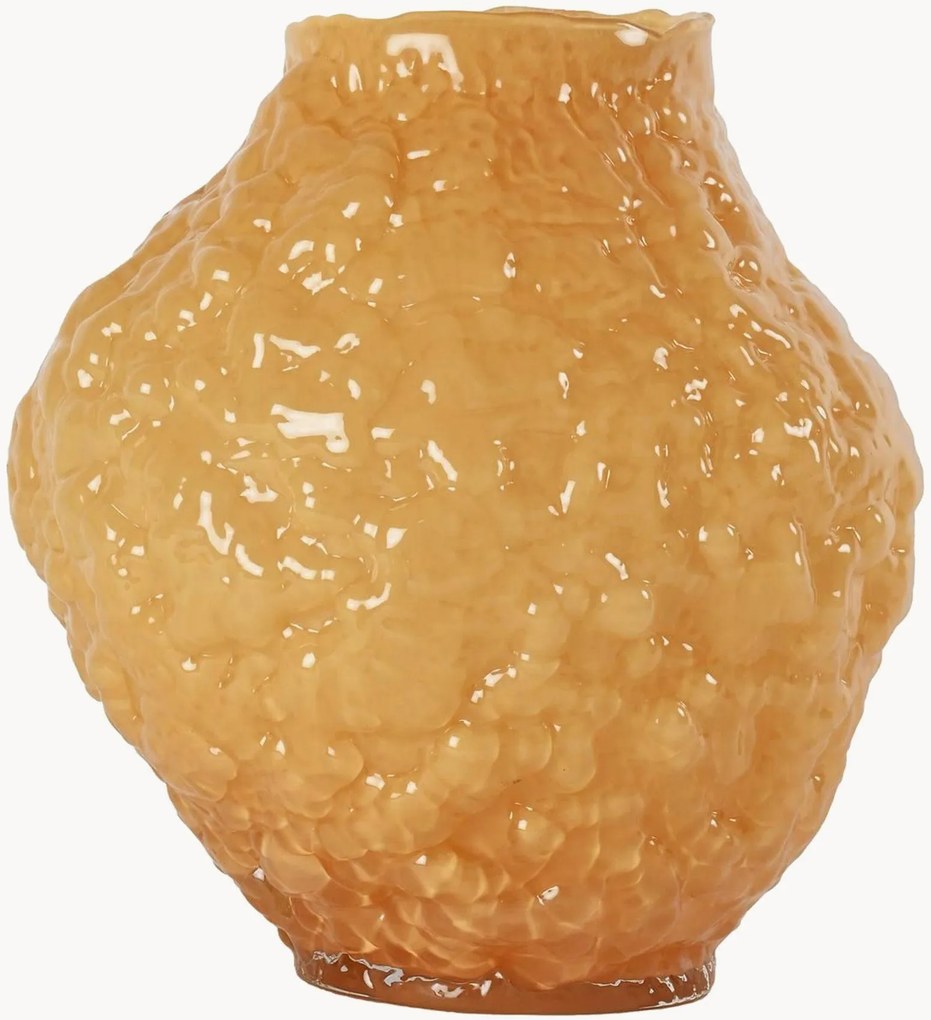Vaso in vetro soffiato a bocca Corallo, H 27 cm