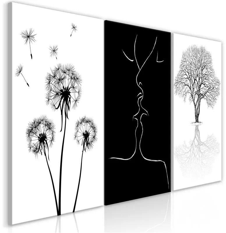 Quadro  Idyllic Life (Collection)  Colore bianco e nero, Dimensioni e Misure 120x60