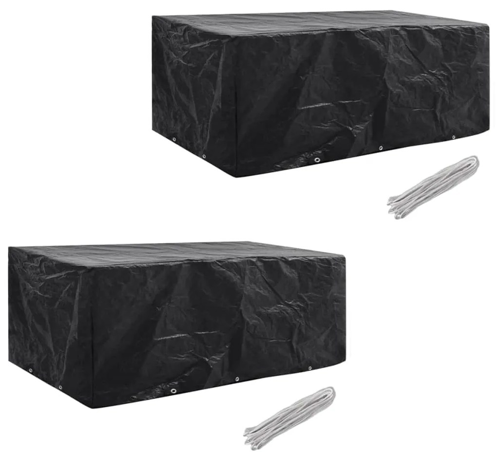 Coperture Arredi Giardino 2pz Polyrattan 8 Persone 229x113 Cm /