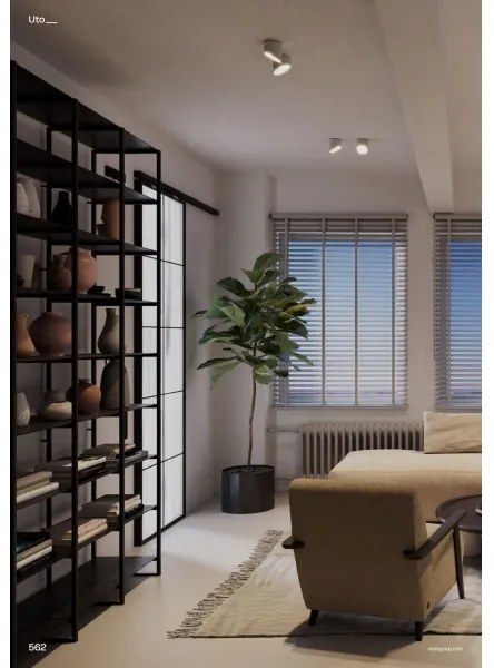 Redo 01-1627 - Faretto a LED UTO, 12W/230V, Ø 12 cm, bianco