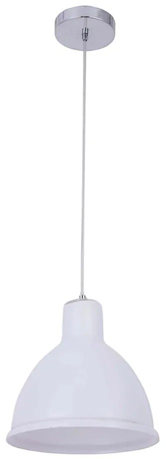 Klausen 111009 - Lampadario a sospensione con filo CREATE 1xE27/11W/230V bianco