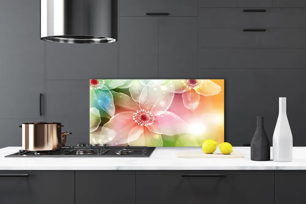 Rivestimento parete cucina Fiore Pianta Natura Art 120x60 cm