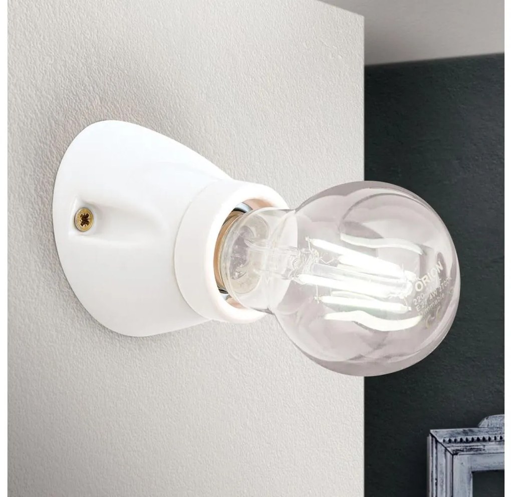 Orion - Lampada da parete FROST 1xE27/60W/230V bianca