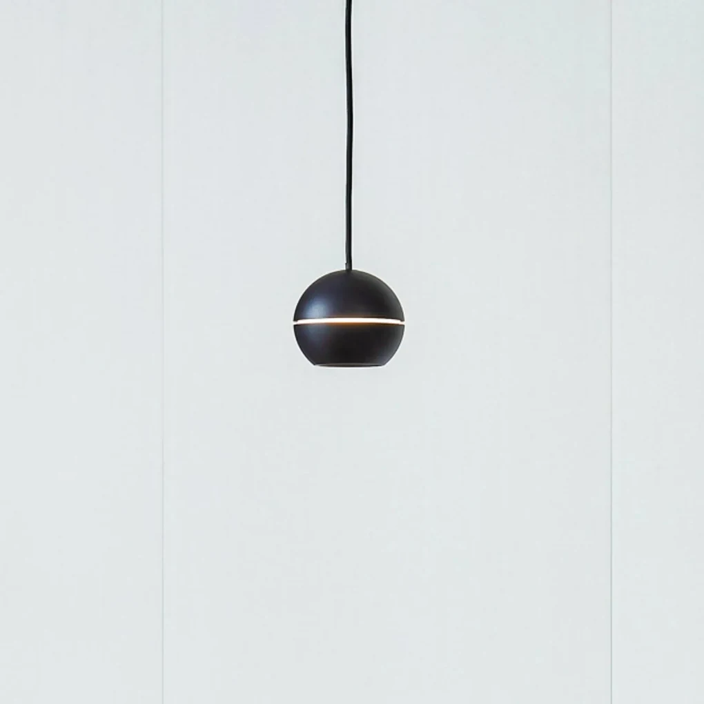 Lampada a sospensione Lucande LED Plarion, nero, alluminio, Ø 9 cm
