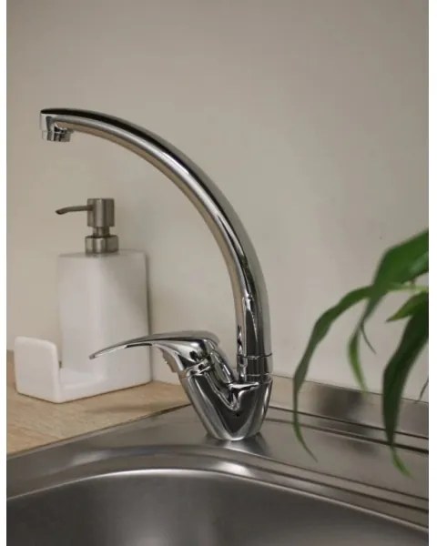 RAV Slezák SA006.0/3 - Miscelatore per lavello SAZAVA 26,5 cm, cromo lucido