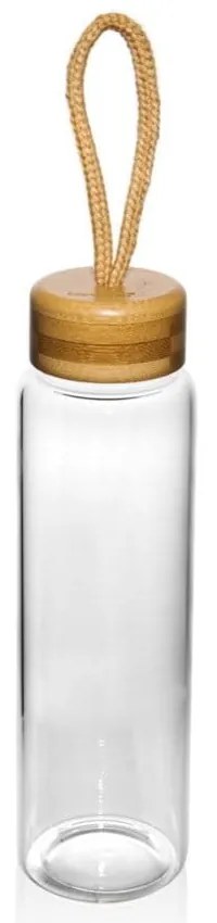 Bottiglia in vetro con tappo in bambù, 500 ml Diem - Bambum