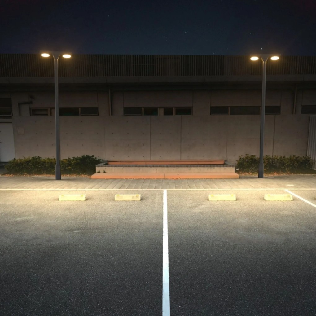 Lampione ad Energia Solare 4800 Lumen Doppia Fonte Luminosa