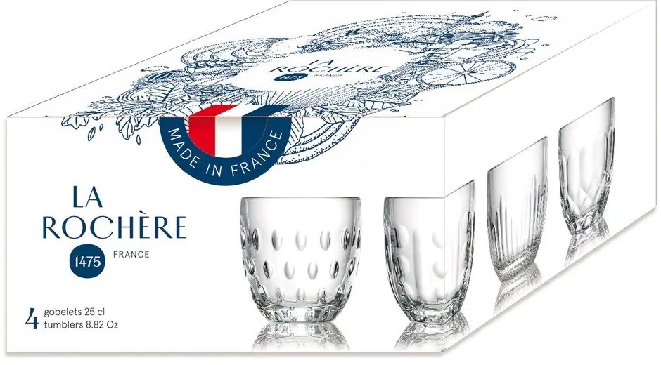 Set di 4 bicchieri da 220 ml Gobelet - La Rochére