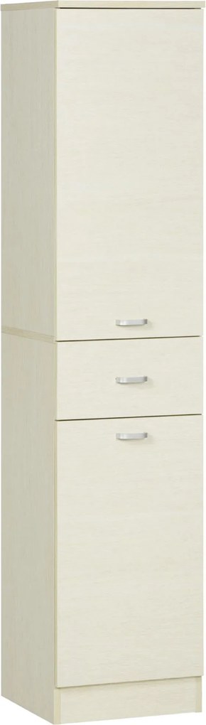 Mobile a Colonna per Bagno 34x34x150 cm 2 Ante 1 Cassetto Color Legno...