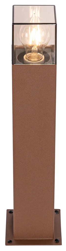 Lampada da terra per esterni industriale marrone ruggine 50 cm IP44 - Denmark