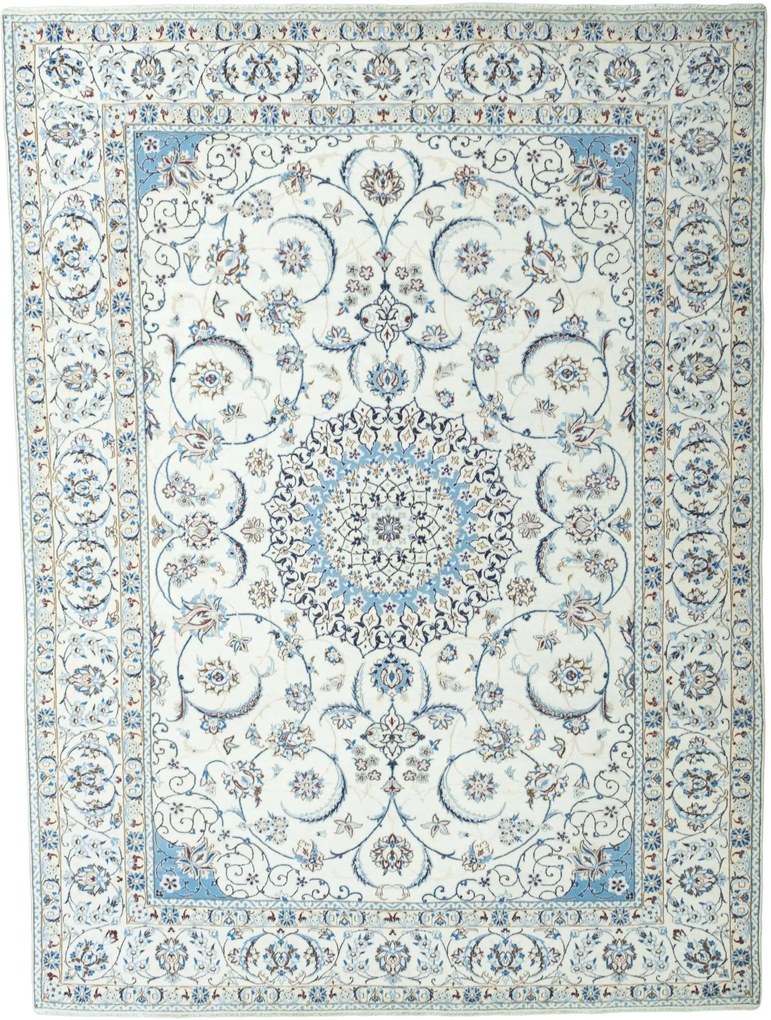 Nain Tappeto persiano 350 x 260 Beige (Iran) Annodato A Mano
