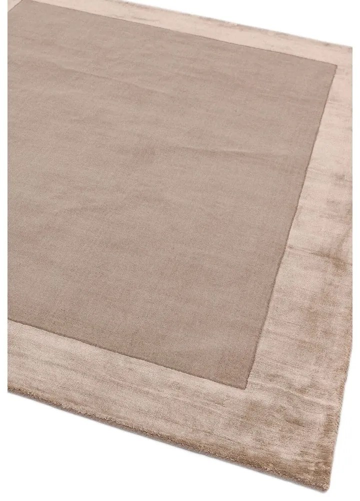 Tappeto marrone chiaro tessuto a mano con lana 80x150 cm Ascot - Asiatic Carpets