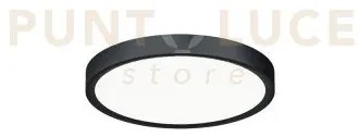 Gpl321- plafoniera d.23cm 3000-4000-6000k 1700-1800-1850lm 18w nero...